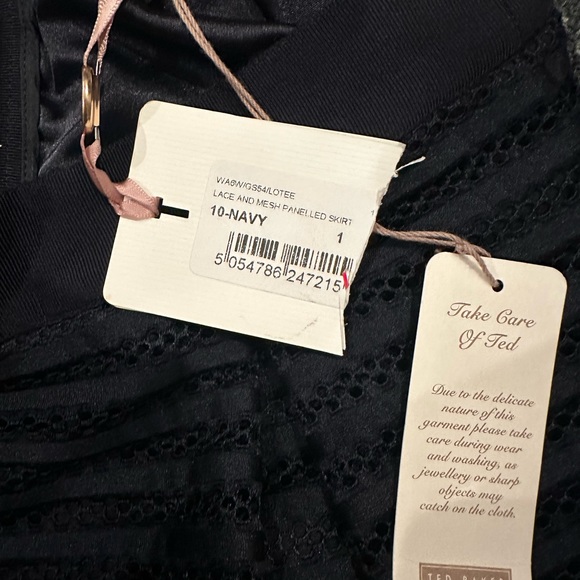 Ted Baker lace and mesh panelled skirt - Picture 3 of 5